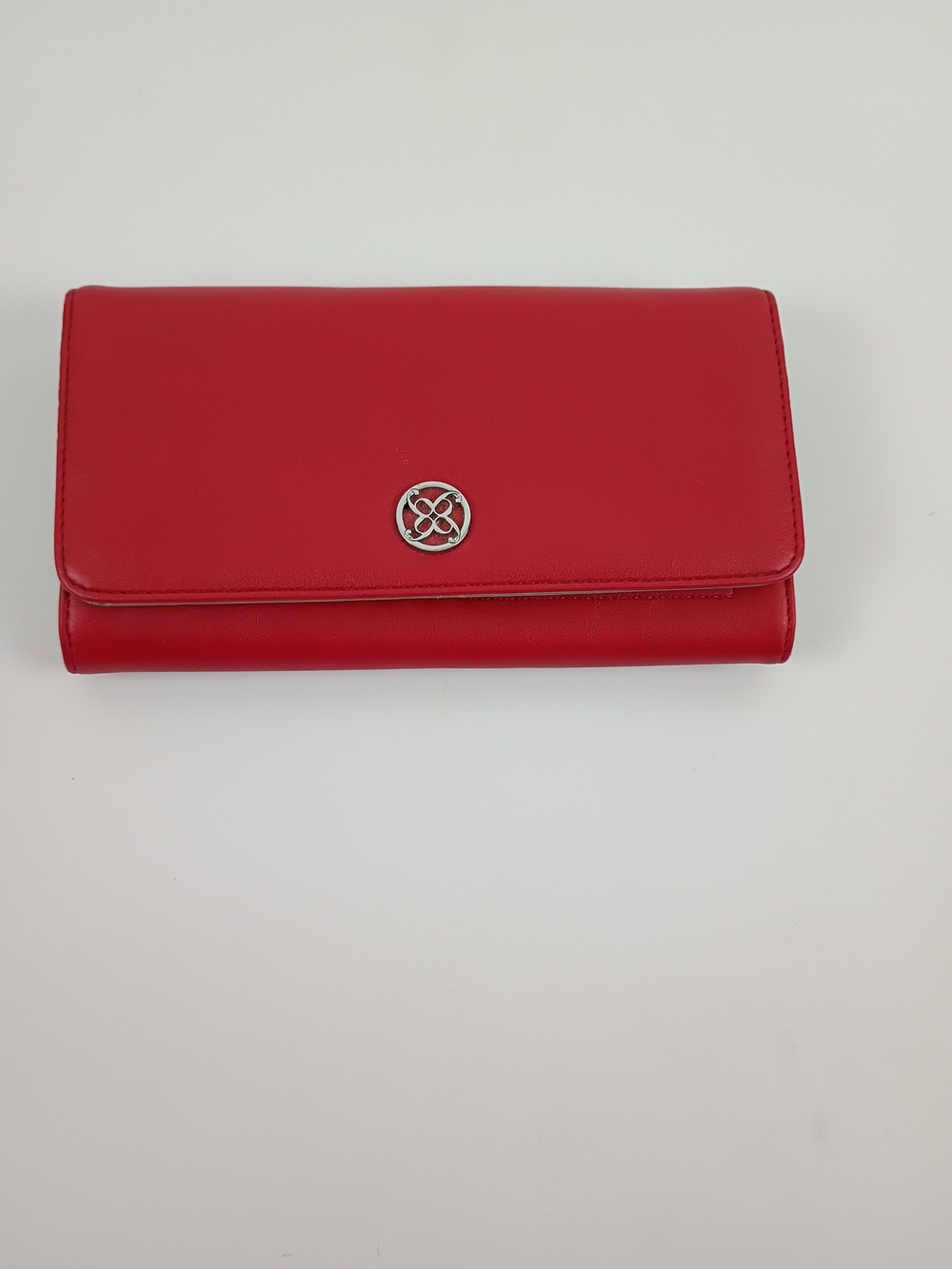 Nine West Red Women's Flap Wallet with Silver Logo